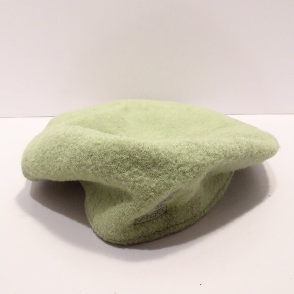 Authentic Mens KANGOL 504 100% Wool 0258BC Cap Size SMALL Light Green Driving - Picture 2 of 6